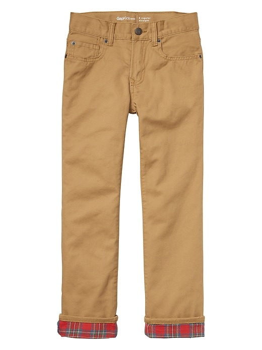 Image number 1 showing, Flannel-lined pants