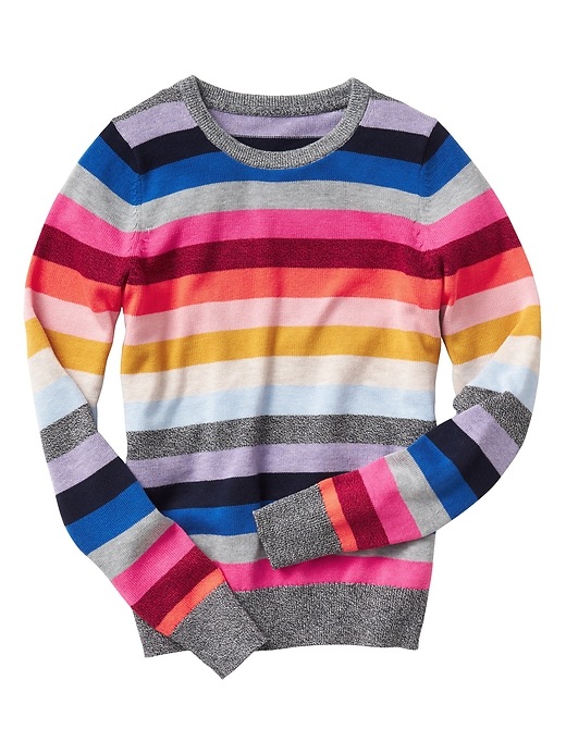 Image number 4 showing, Crazy stripe crewneck sweater