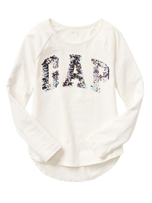 Image number 3 showing, Embellished long-sleeve arch logo graphic tee