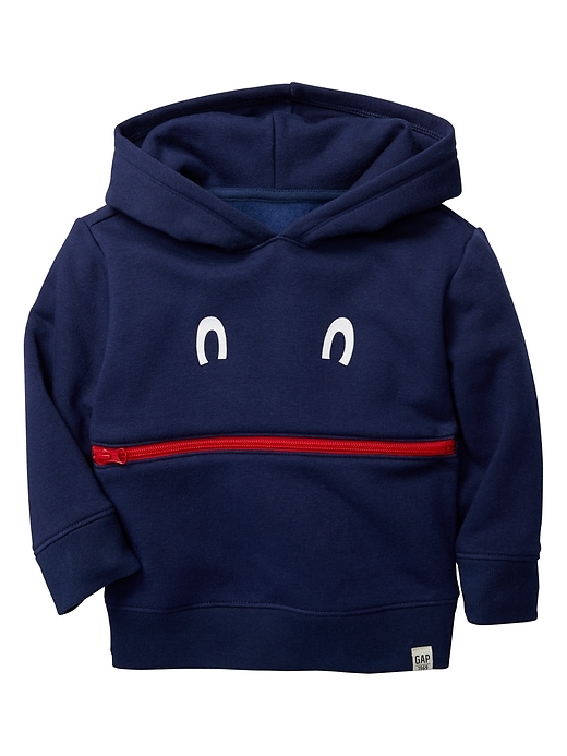Image number 1 showing, Face Graphic Hoodie