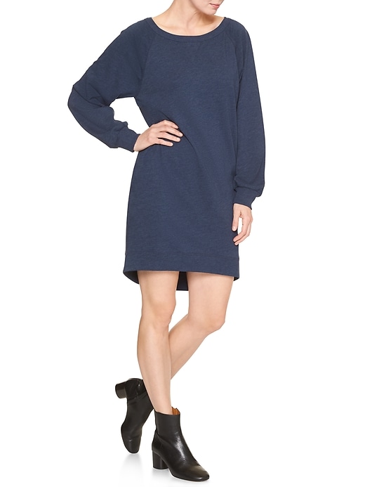 Image number 4 showing, Long-sleeve French terry dress