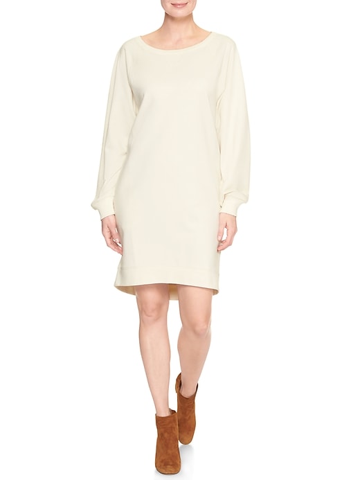 Image number 6 showing, Long-sleeve French terry dress
