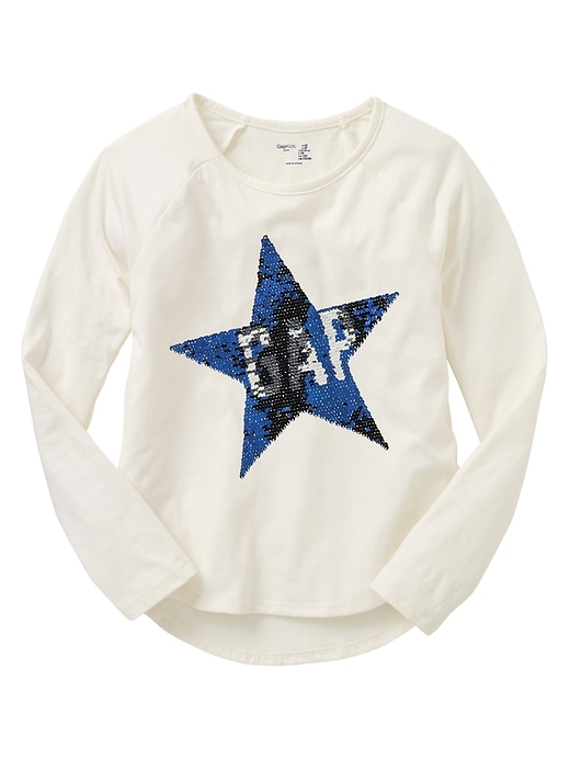 Image number 1 showing, Flippy sequin long-sleeve tee