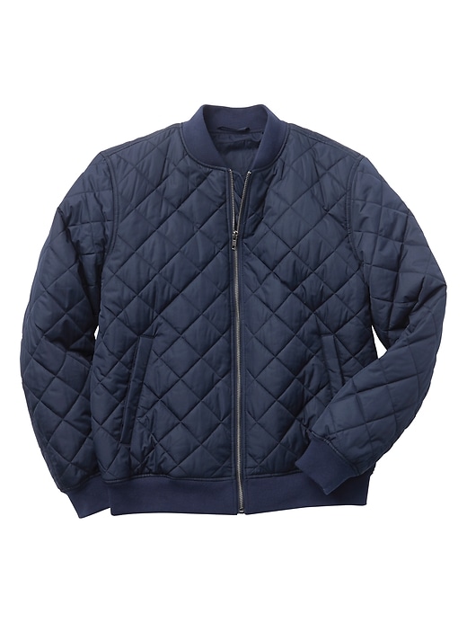 Image number 3 showing, Quilted bomber jacket