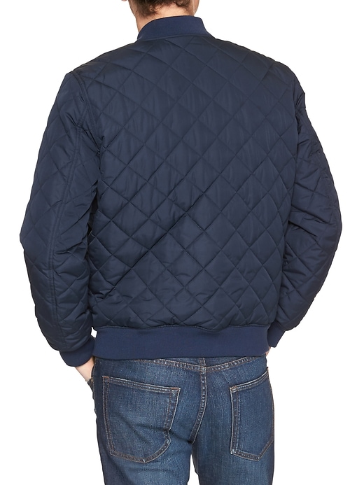 Image number 2 showing, Quilted bomber jacket