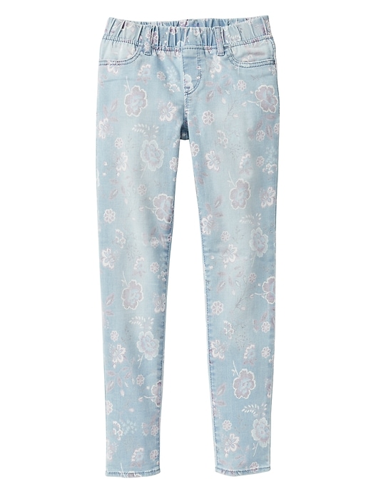 Image number 1 showing, Stretch floral pull-on jeggings