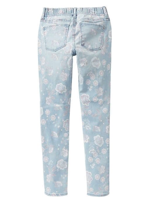 Image number 2 showing, Stretch floral pull-on jeggings