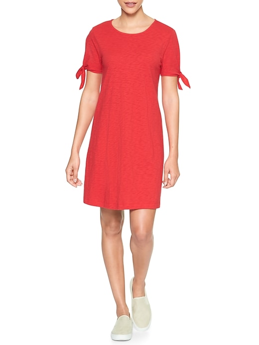 Image number 6 showing, Open-Sleeve Swing Dress in Jersey