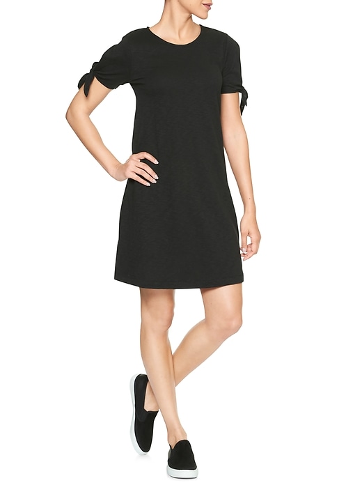 Image number 4 showing, Open-Sleeve Swing Dress in Jersey