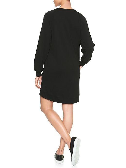 Image number 2 showing, Long-sleeve French terry dress