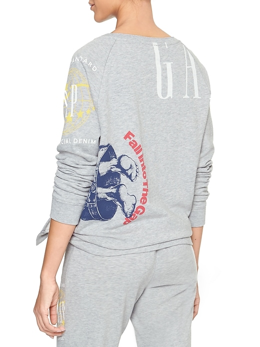 Image number 2 showing, Logo Remix Self-Tie Pullover in French Terry