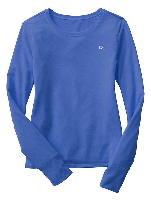 View large product image 1 of 1. GapFit long-sleeve tulip-back tee