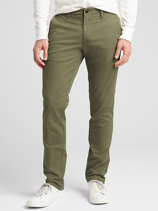 Image number 10 showing, Lived-In Khakis in Slim Fit with GapFlex