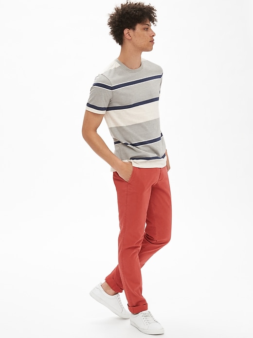 Image number 8 showing, Lived-In Khakis in Slim Fit with GapFlex