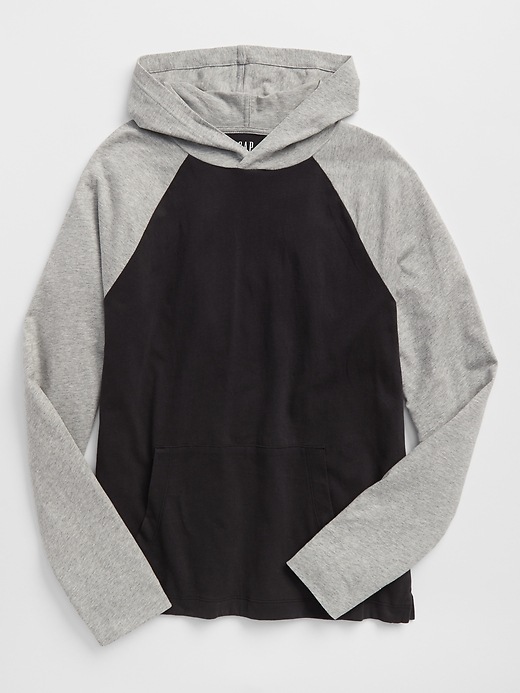 Image number 2 showing, Colorblock Hoodie in Sueded Jersey