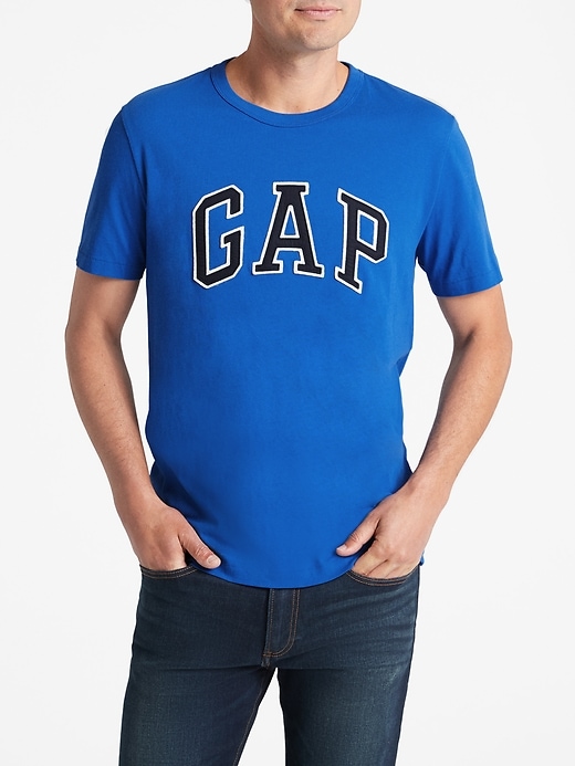 View large product image 1 of 1. Embroidered Gap Logo T-Shirt In Jersey
