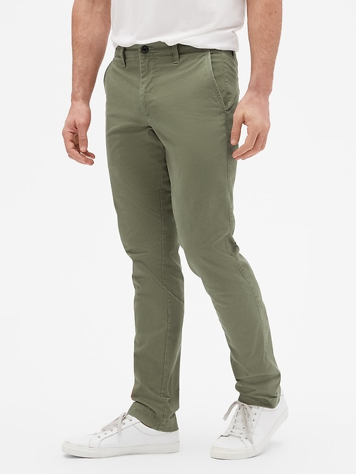 Image number 6 showing, Lived-In Khakis in Slim Fit with GapFlex