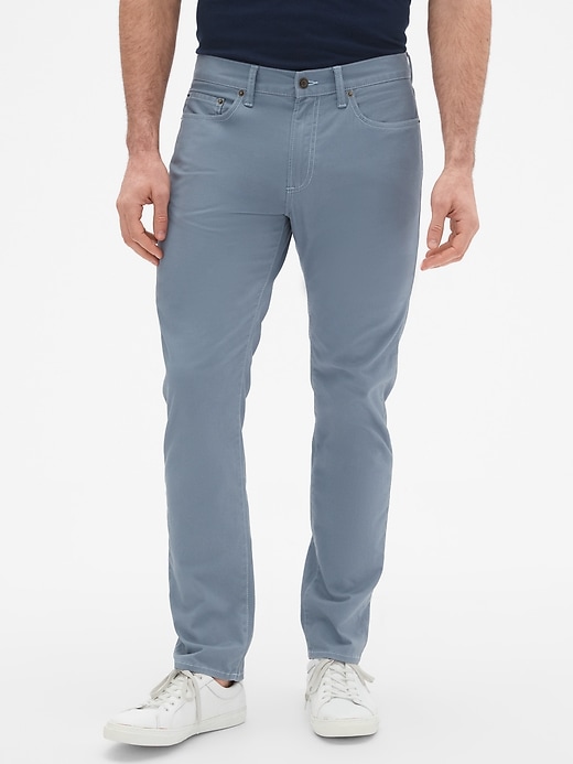 Image number 4 showing, GapFlex Twill Pants in Slim Stretch