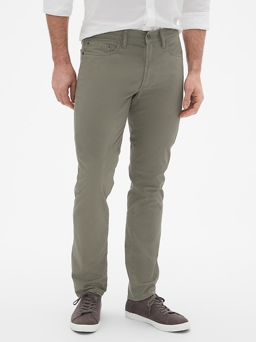 Image number 6 showing, GapFlex Twill Pants in Slim Stretch