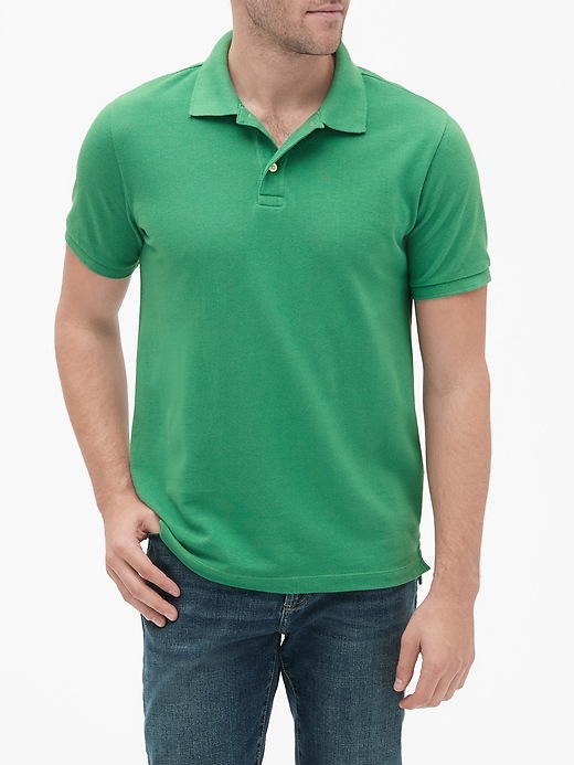 Image number 3 showing, Short Sleeve Pique Polo