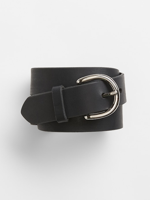 Image number 1 showing, Classic leather belt