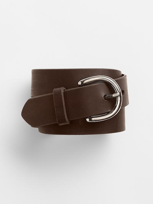 Image number 3 showing, Classic leather belt