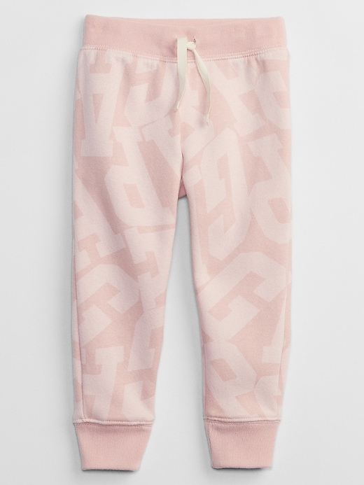 View large product image 1 of 1. babyGap Logo Print Pull-On Joggers