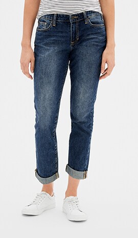 gap pegged boyfriend jeans