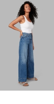 high rise wide leg jeans gap