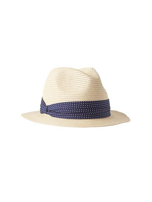 View large product image 1 of 1. Factory straw fedora