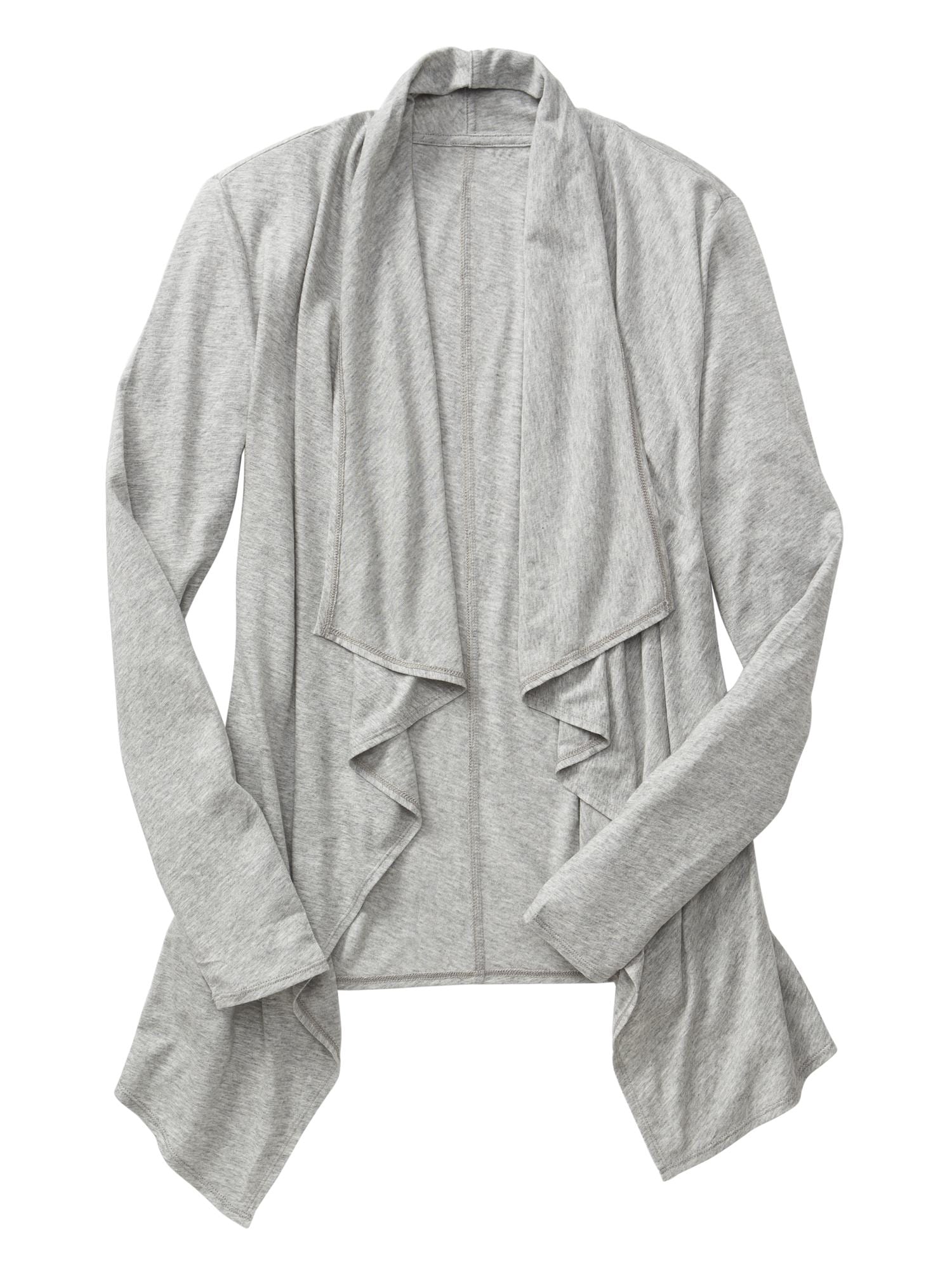 Factory drape open-front cardigan | Gap Factory