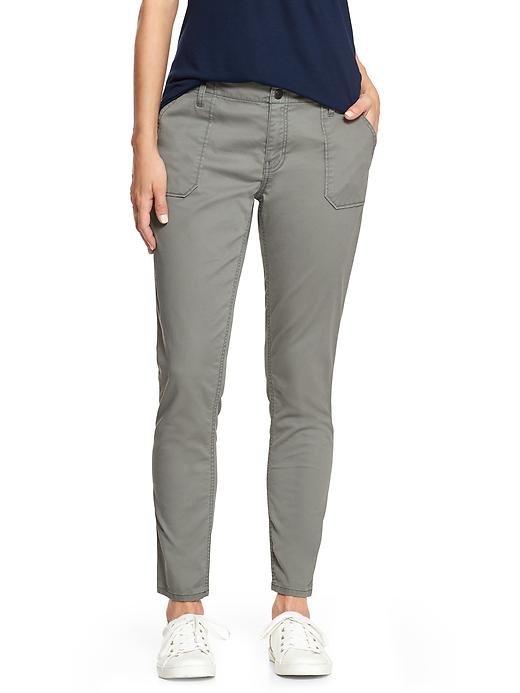 Image number 1 showing, Cropped girlfriend twill pants