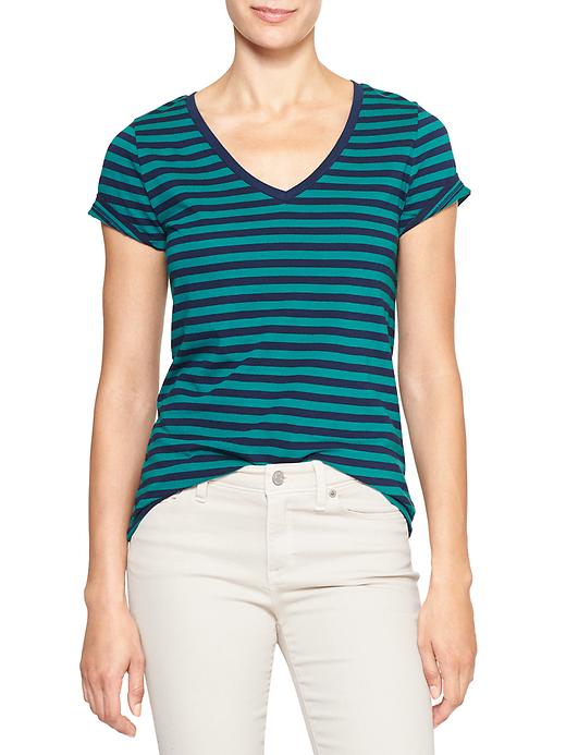 Image number 4 showing, Favorite stripe short-sleeve v-neck tee