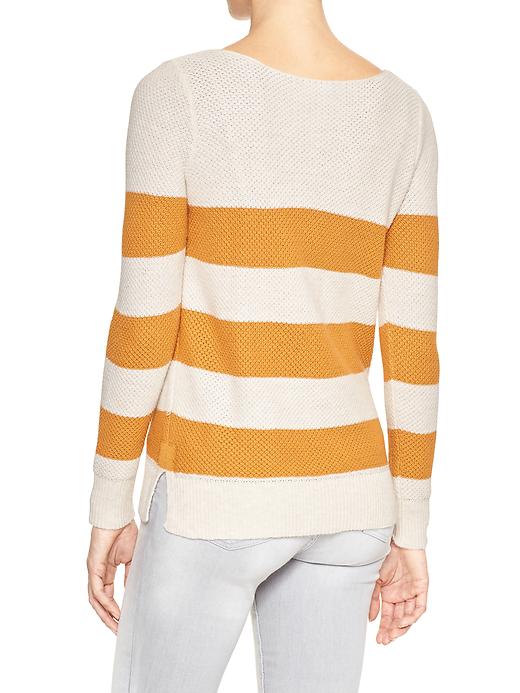 Image number 2 showing, Textured stripe boatneck sweater