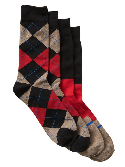 View large product image 1 of 1. Argyle socks (2-pack)