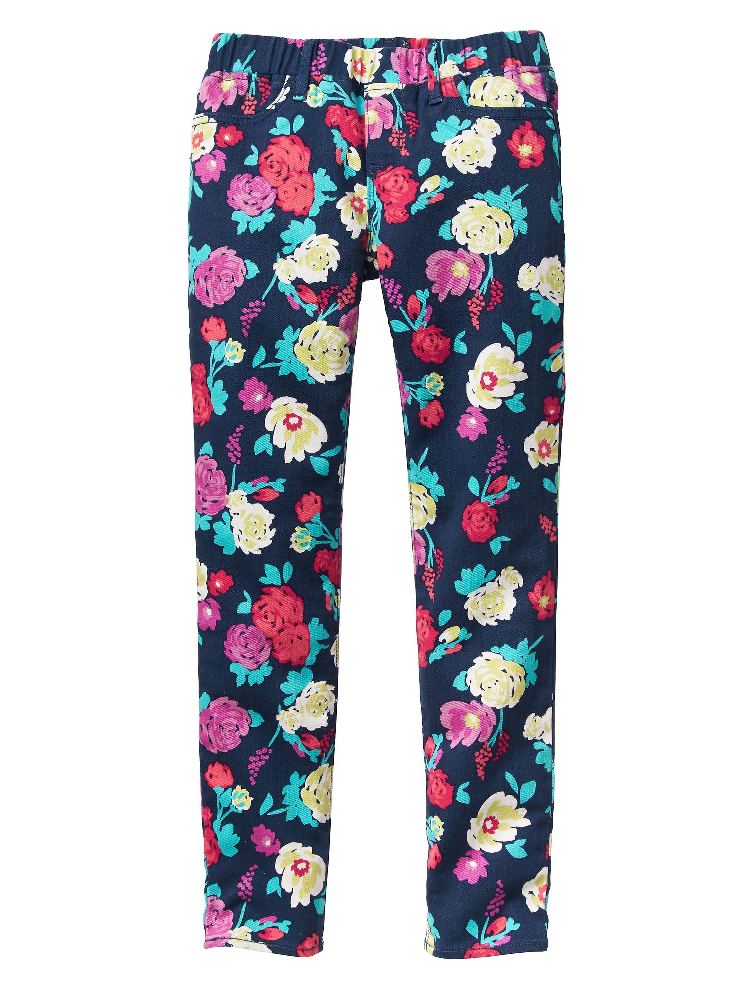 1969 floral legging jeans gap factory