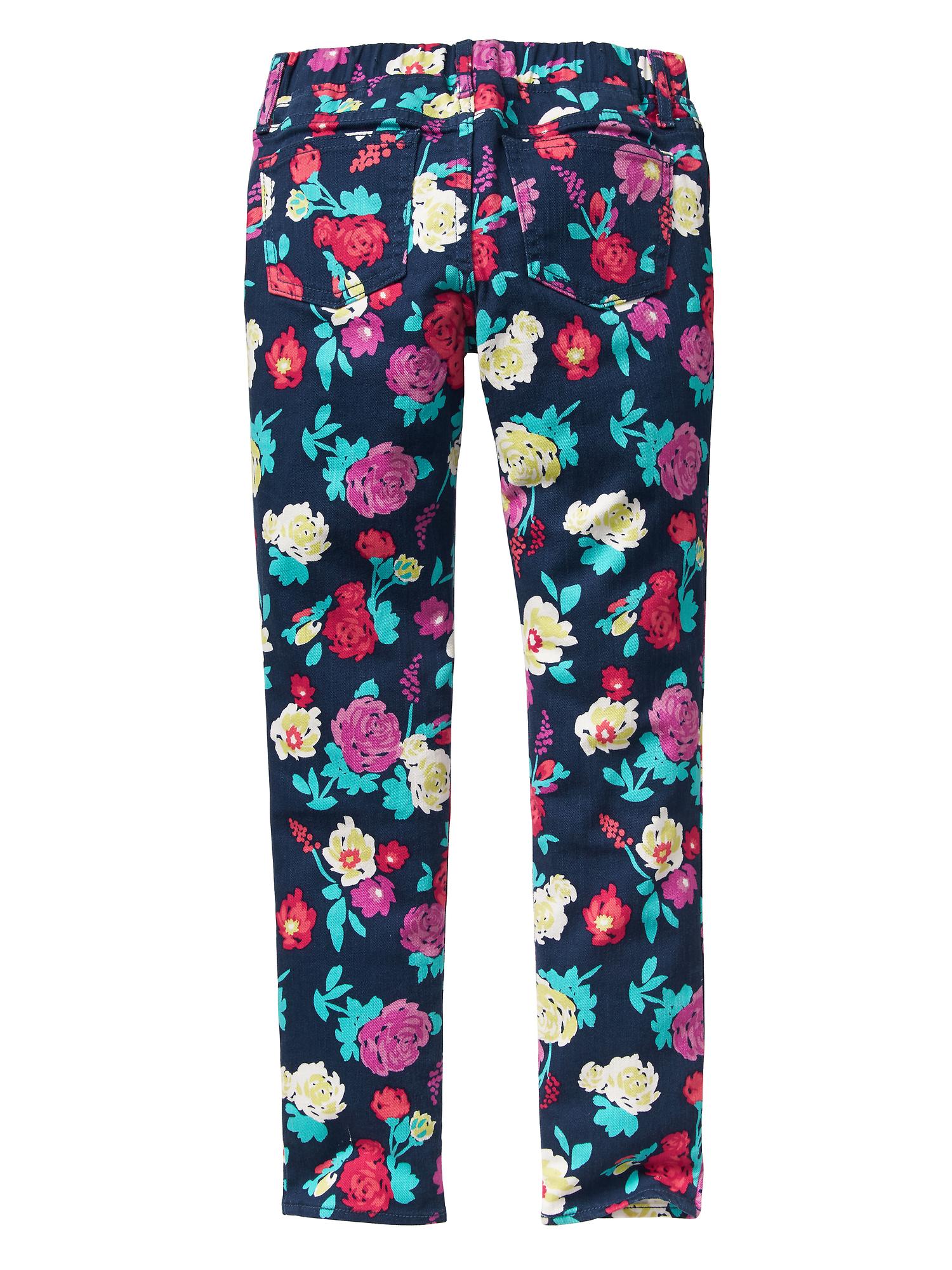 1969 floral legging jeans gap factory
