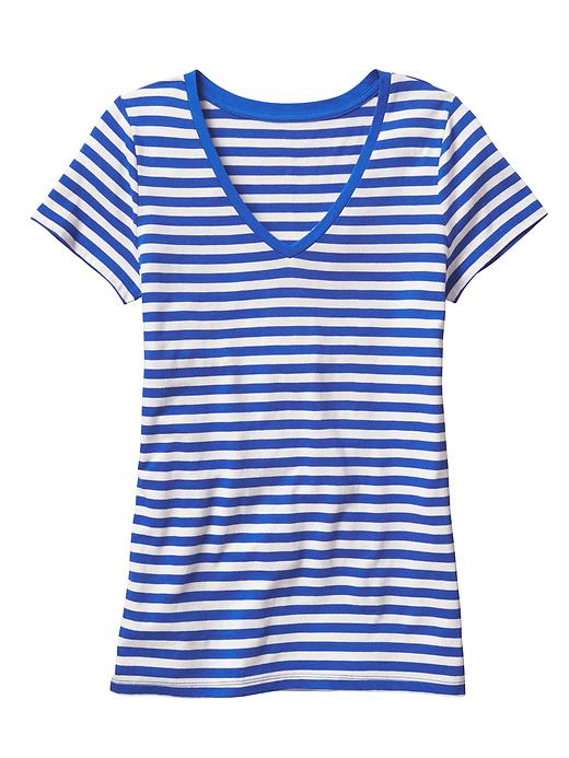 Image number 2 showing, Favorite stripe short-sleeve v-neck tee