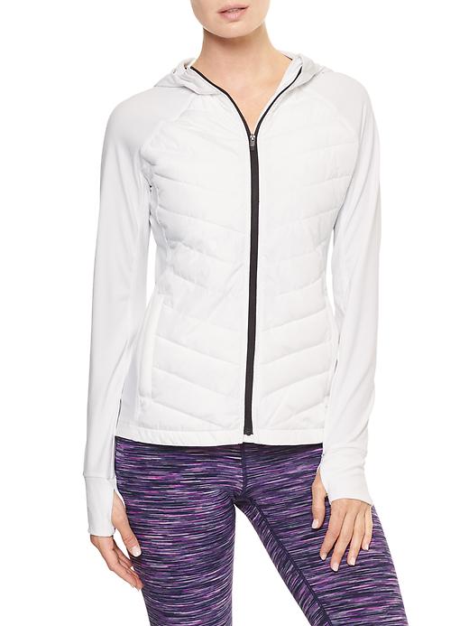 View large product image 1 of 1. GapFit quilted mix-media raglan jacket