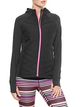 GapFit quilted mix-media raglan jacket
