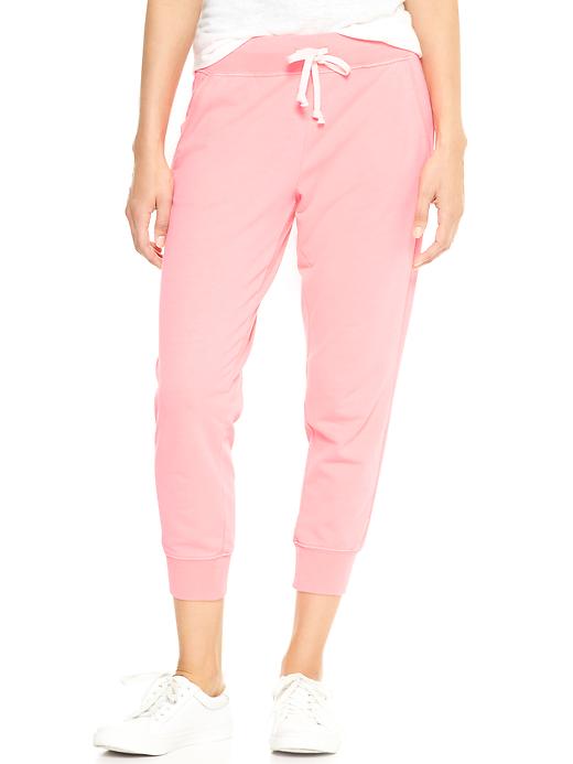 View large product image 1 of 1. Banded french terry pants