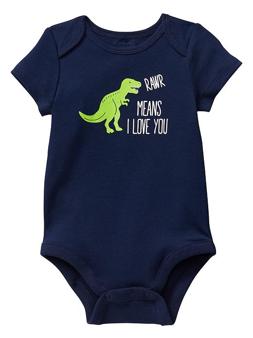 View large product image 1 of 1. Dino graphic bodysuit