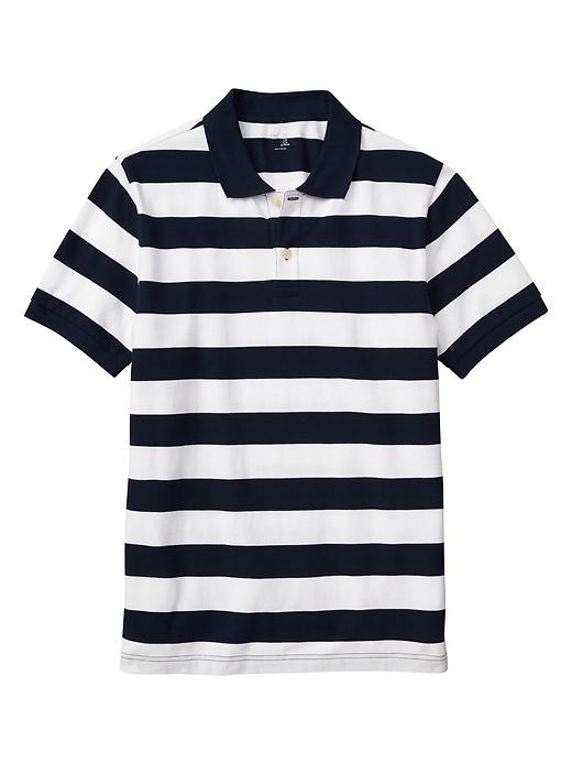 View large product image 1 of 1. Stripe polo