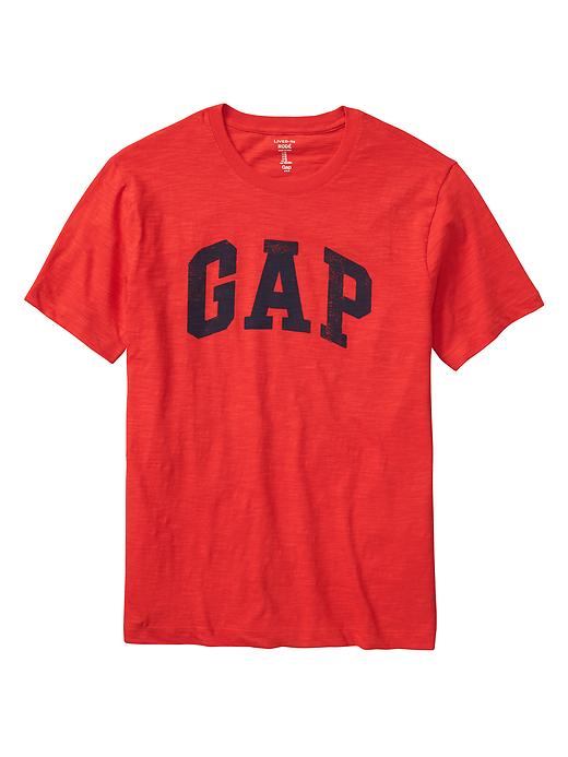 Image number 8 showing, Gap Logo T-Shirt In Slub