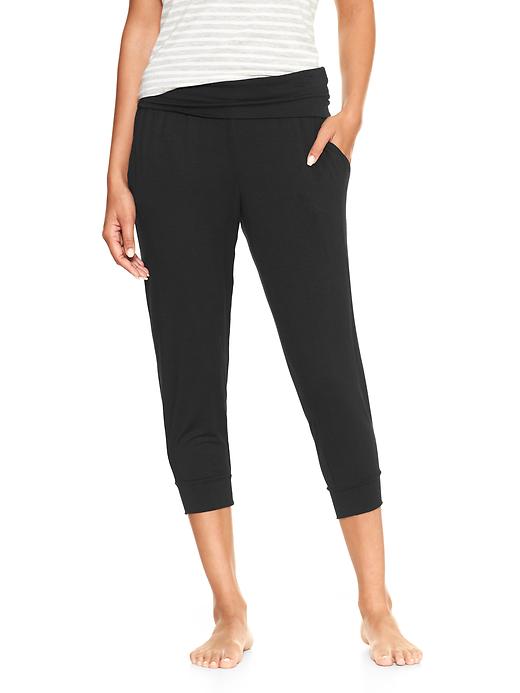 View large product image 1 of 1. Pure Body foldover capris
