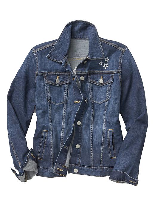 Image number 4 showing, Embroidered denim jacket