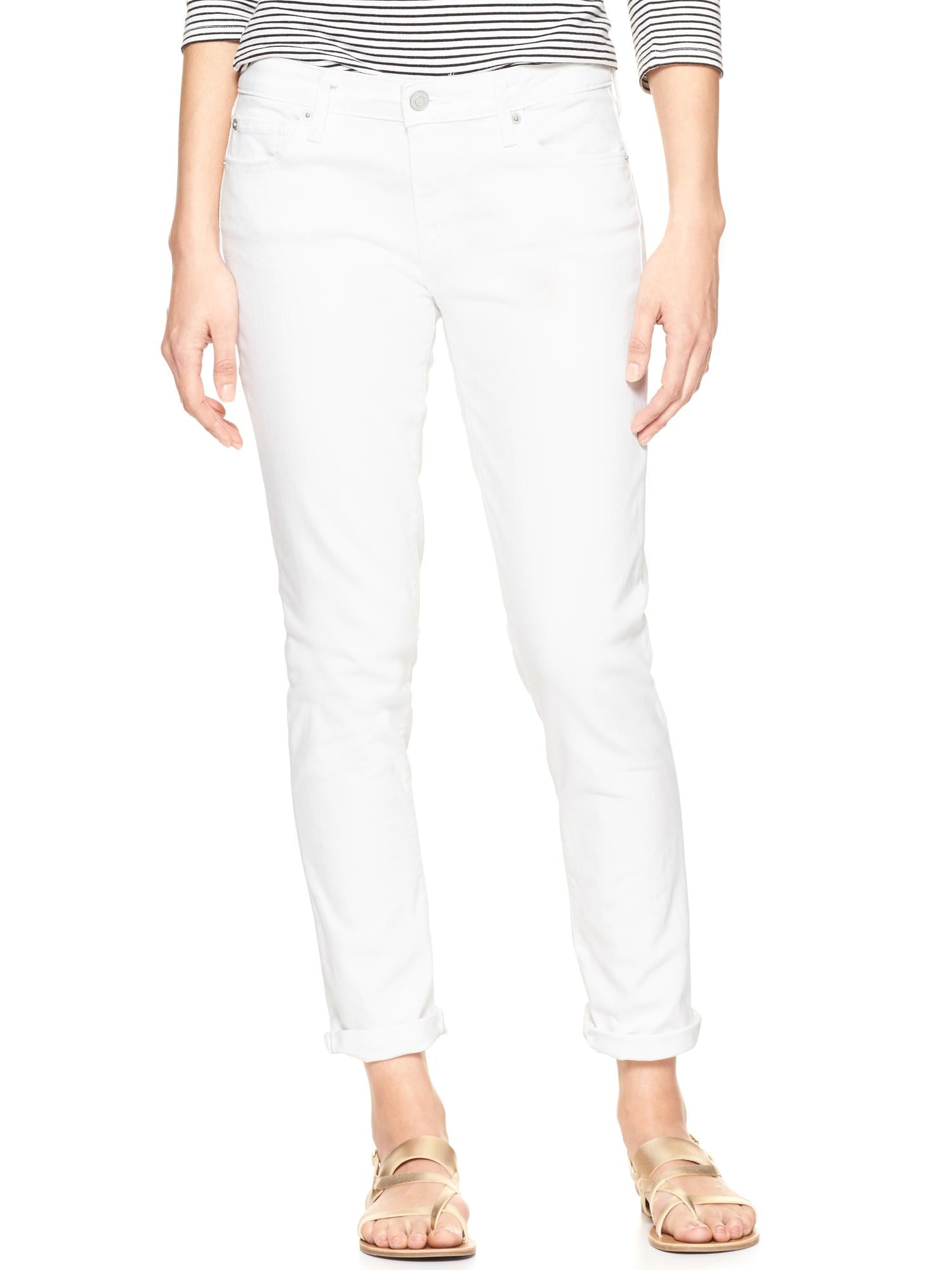 cropped girlfriend jeans