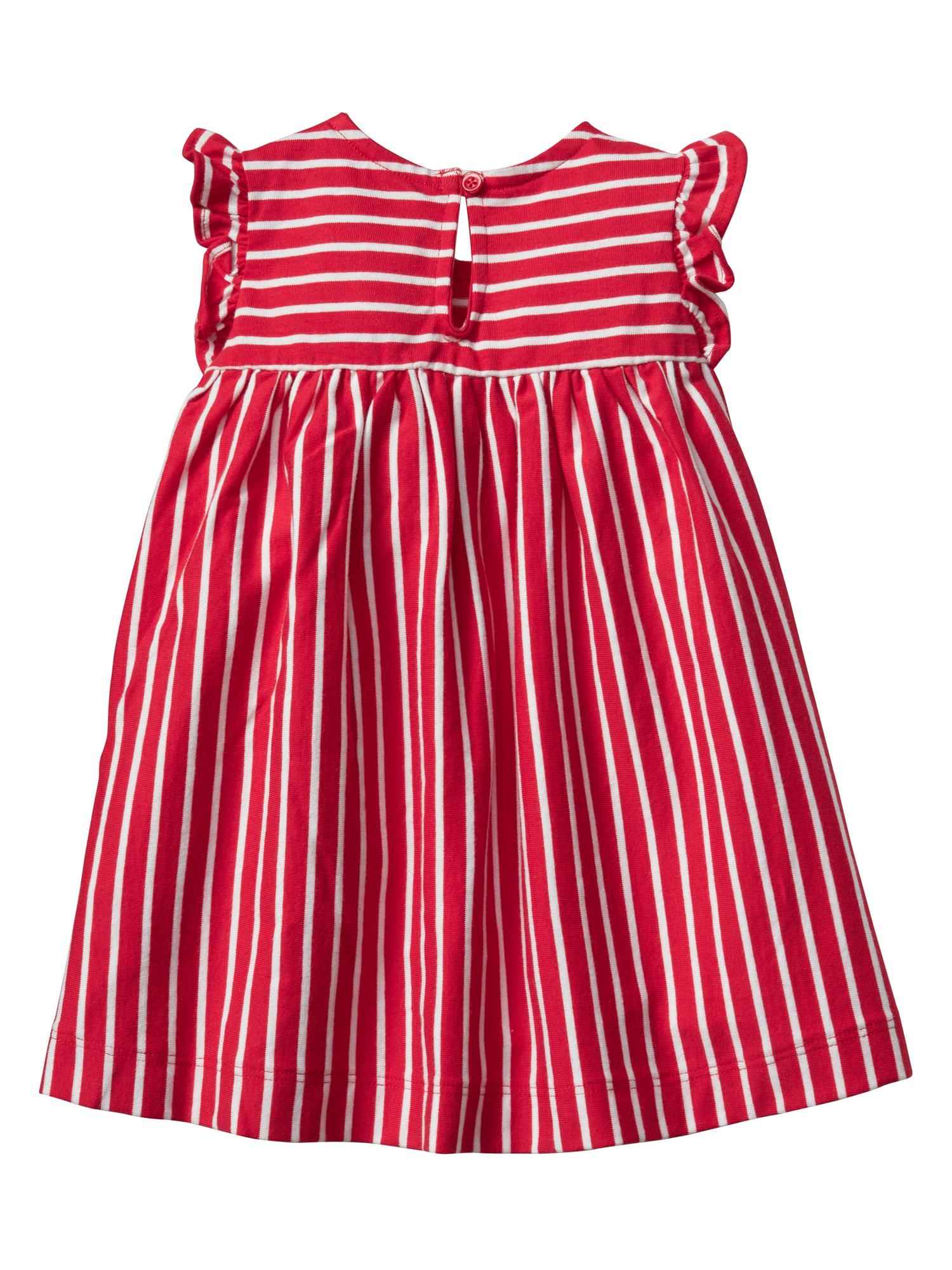 Stripe two-pocket flutter dress | Gap Factory