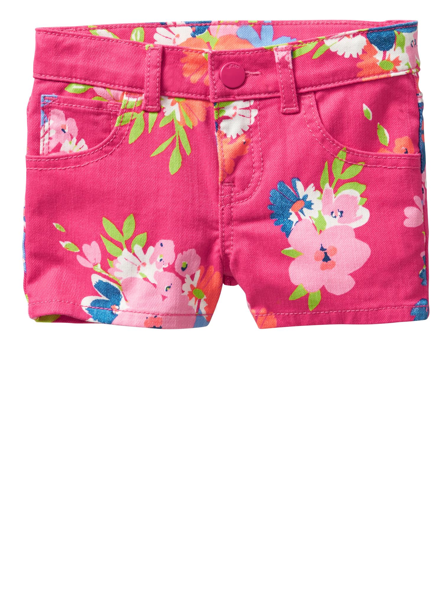 Print Skinny Fit Denim Shorts Gap Factory print-skinny-fit-denim-shorts-gap-factory