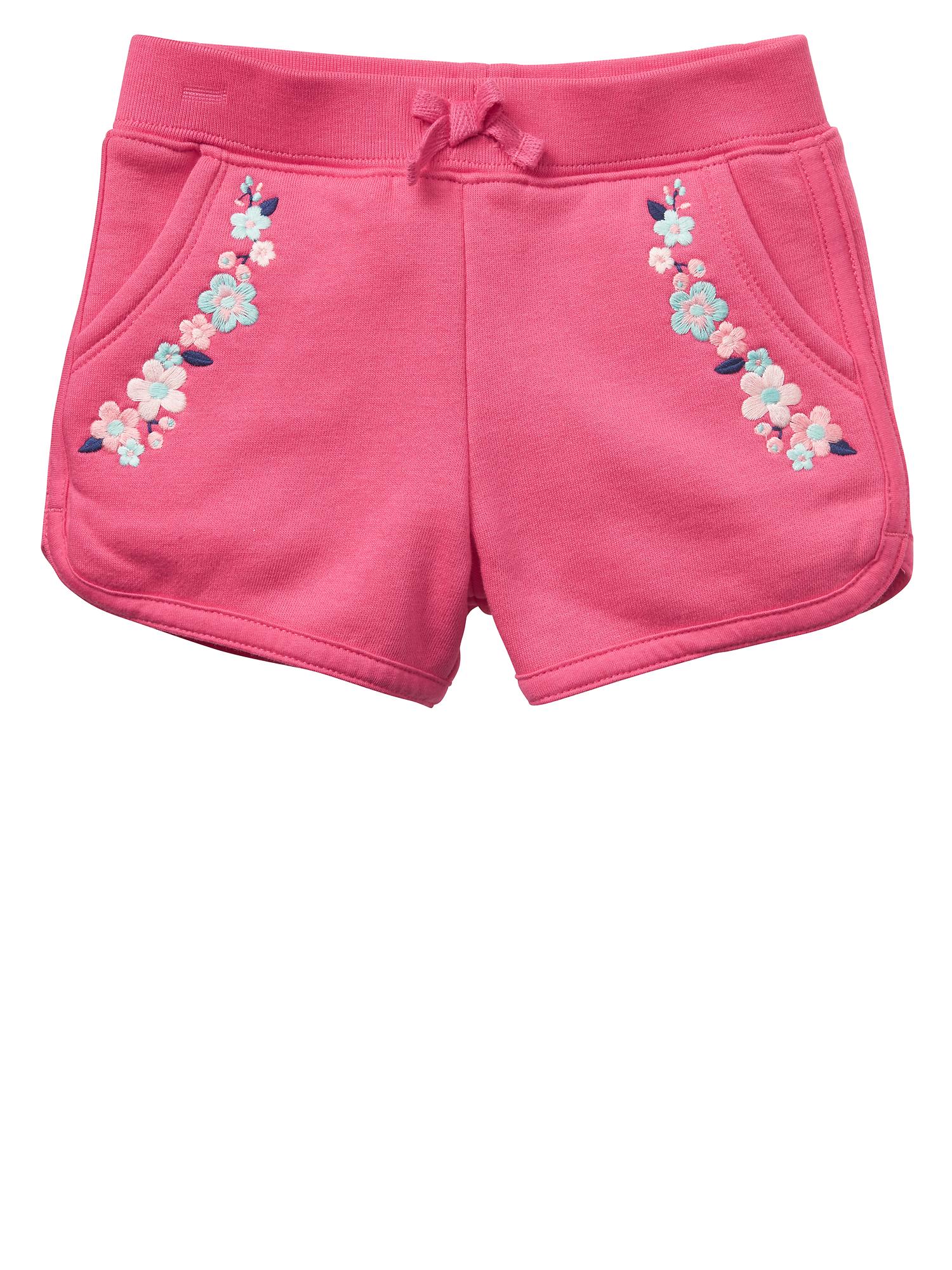 Floral embroidered shorts Gap Factory